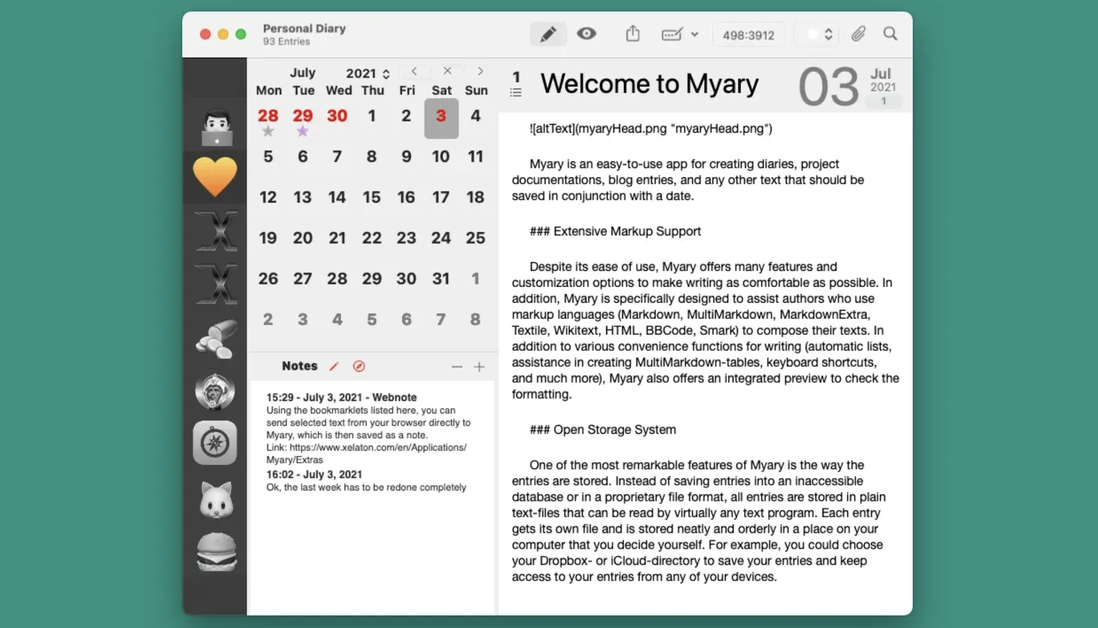 Myary for Mac - 记事软件-1