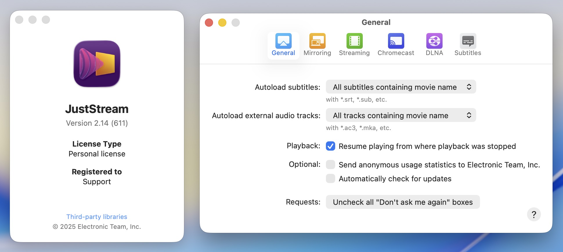 JustStream PRO for Mac v2.14 - 投屏软件-1 JustStream PRO for Mac v2.14 – 投屏软件